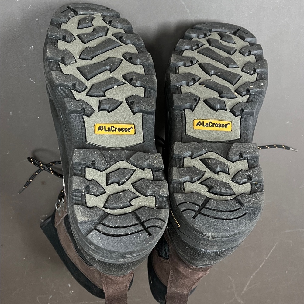 LaCrosse winter insulated Black and Brown iceman Boots 12 - Picture 8 of 9